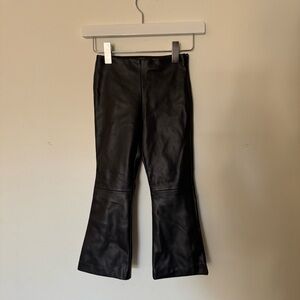 Zara Girls Faux Leather Flares